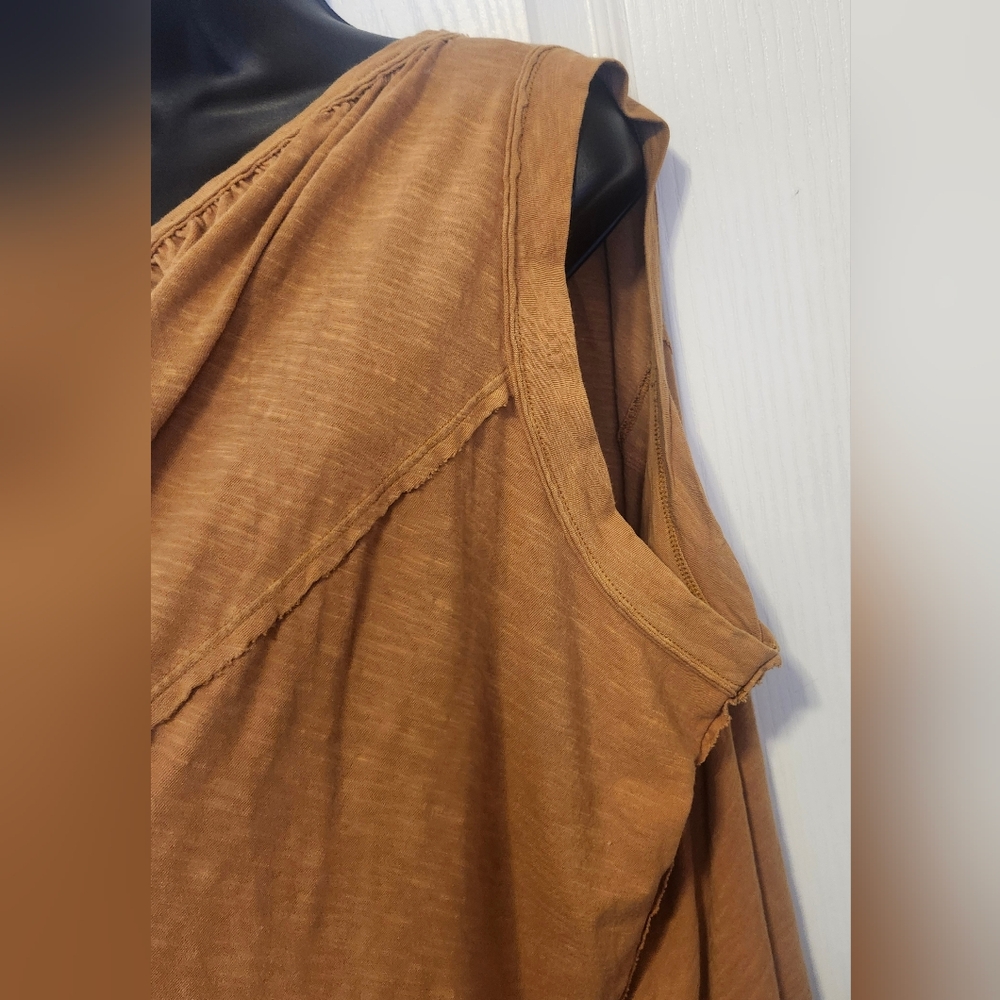 We The Free One-Shoulder Brown Blouse Size Small EUC - Picture 2 of 5